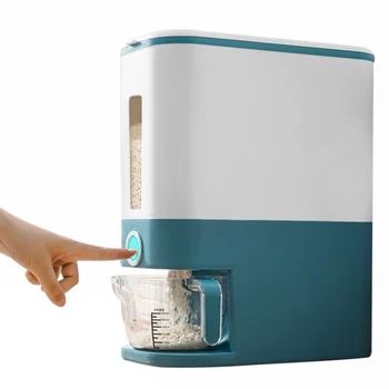 

Smart Rice Storage Box Push-type rice bucket Sealed Rice Storage Bucket Large-capacity Household Quantitative Rice Grains Tank