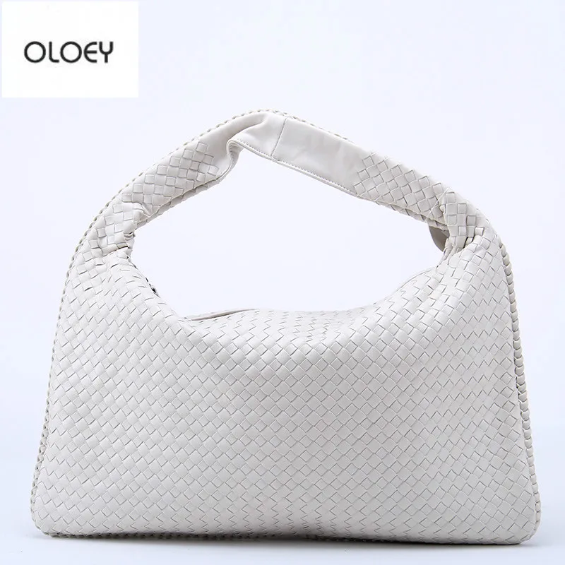 OLOEY новая классическая женская тканая сумка Звездная модель имитация овчины Пельменная сумка Повседневная модная сумка на плечо Большая вместительная сумка