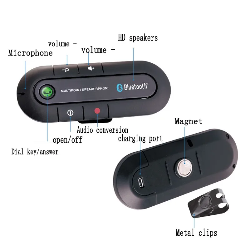 Автомобильный комплект громкой связи с Bluetooth автомобильный адаптер для телефона