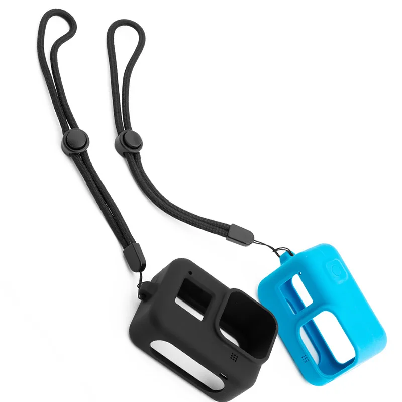 Защитный силиконовый чехол s+ ремешок для GoPro Hero 8, черные аксессуары, мягкая резиновая рамка, защитный чехол для Go Pro