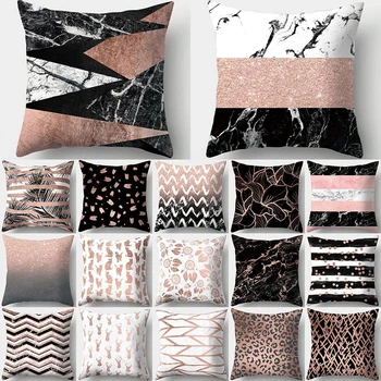 

Marble Geometric Pattern Decorative Cushions Pillowcase Polyester Cushion Cover Throw Pillow Sofa Decoration Pillowcover 40552