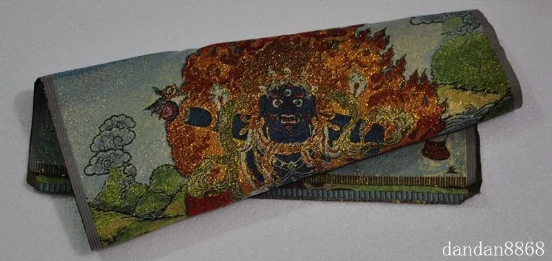 Tibet budismo bordado de seda thangka cabeza de caballo sabidurica rey Buda tangka decoración del hogar
