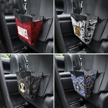 

ASuper Hero Car Storage Bag Styling Car Trash Universal Back Seat Organizer Cartoon Stowing Tidying Pocket Car Accessories