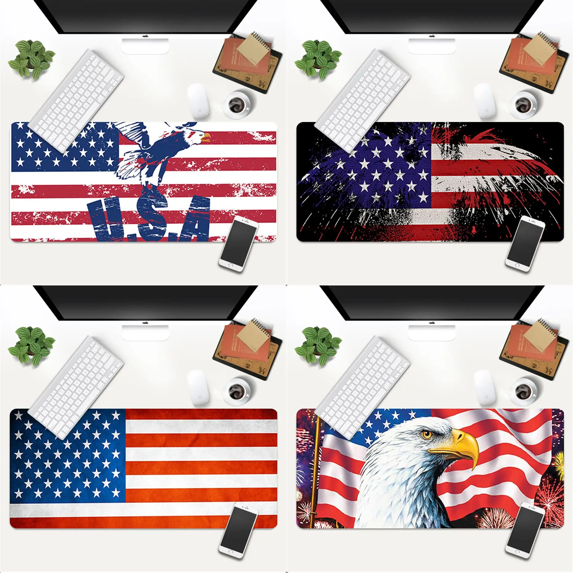 

MaiYaCa Hot Sales America USA Flag gamer play mats Mousepad Gaming Mouse Pad Large Deak Mat 700x300mm for overwatch/cs go