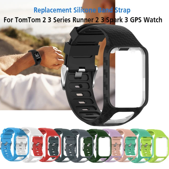 Replacement Watch Strap For Tomtom Watch Silicone Band For Runner  3/Adventurer/Golfer 2/Runner 2 Cardio/Spark 3 Music Bracelet - AliExpress