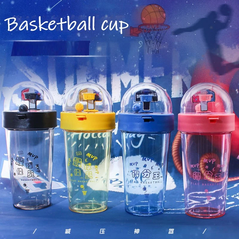 500ML Creative Fun Basketball Cup Student Water Bottles Colourful Cute Protable Outdoor Household School Travel Dropship | Дом и сад