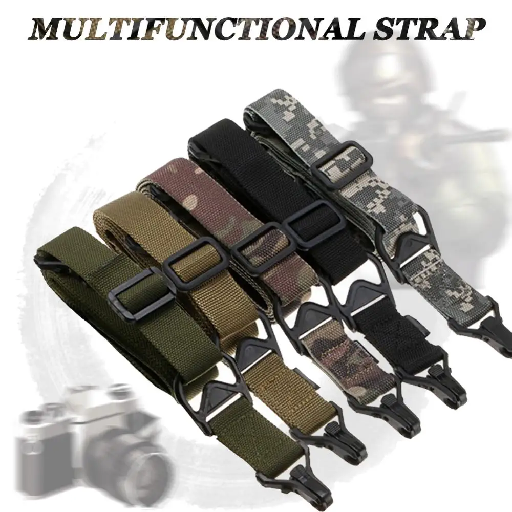

Multi-tasking tactical single-point dual-point multi-function strap camera strap safety rope 8 colors optional nylon safety belt