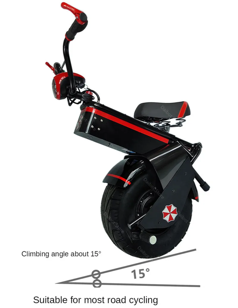 New Powerful Electric Scooter 1500W 60V One Wheel Self Balancing Scooters Big Tires Motorcycle Electric Unicycle Scooter Adults (15)