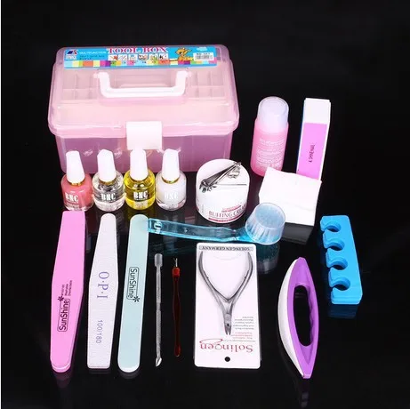

Nail Beauty Tool Set Nail Trim Base Supplies Manicure Nail Base Coat Set Wholesale 19 Pieces