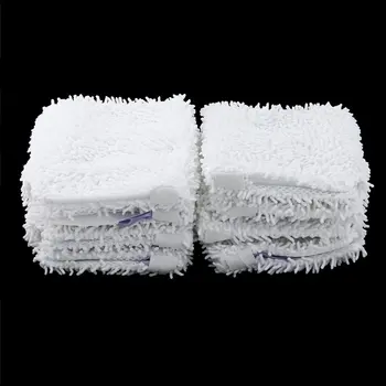 

8pcs Mop Head Replacement Pad For Shark S3501 Washable Cleaning Pads Microfiber Machine Washable Cloths White Color