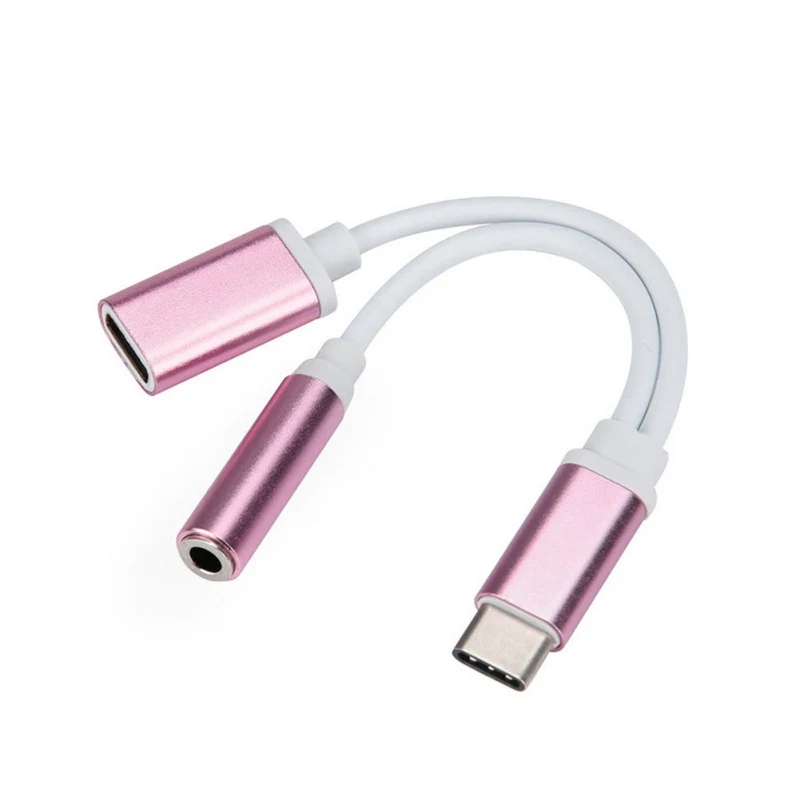 USB-C Тип Кабеля C до 3,5 мм аудио разъем для наушников кабель, адаптер для зарядки для Letv 2/Xiaomi для huawei Pro