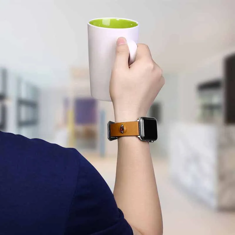Ремешок для Apple Watch 42 серии 5 4 3 2 1 40 мм 44 мм iWatch 5 4 ремешок из натуральной кожи 44 мм 38 мм браслет