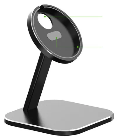 15W Desktop Mobile Phone Holder stand For iPhone 12 12Pro Max 12mini 360 Degree Magnetic Wireless Charger Holder