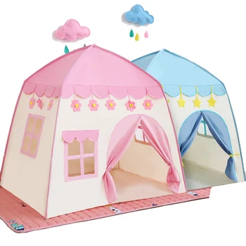 

Girl Pink Indoor Tent Toys Children Princess Blossoming Flower Oversized Castle Play House Folding Tent Baby Kids Birthday Gift