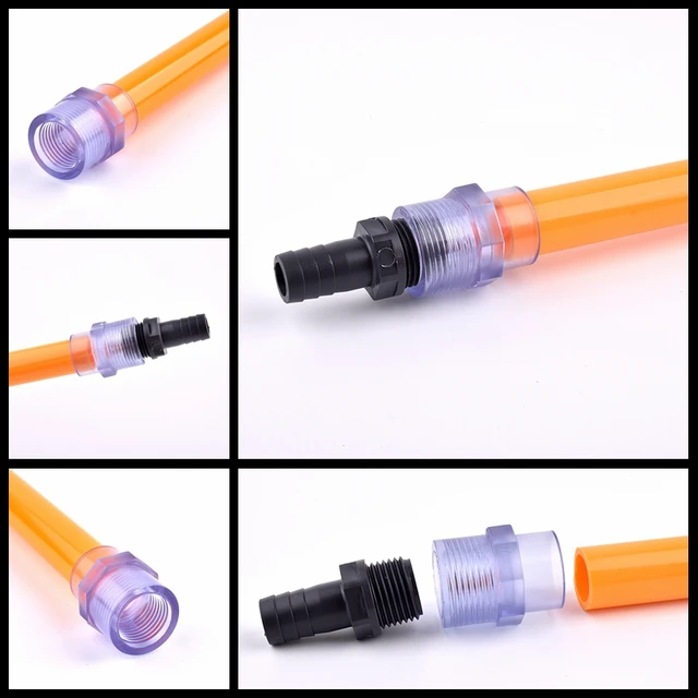 1 % Upvc Cső Átlátszó 1/2 " - 2" Női Szál Csatlakozók Öntözőcső Adapter Szerelvények Akvárium -Haltartály -Aljzat Illesztései - Image 3