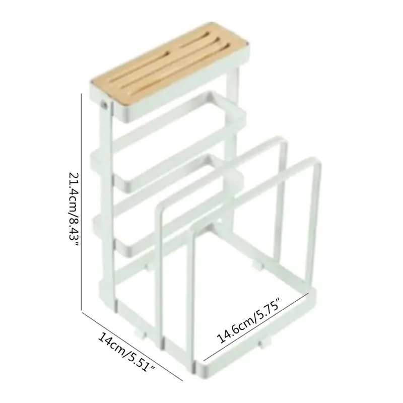 Металлический деревянный держатель для ножей, разделочная доска, подставка для хранения, сушилка для выпечки