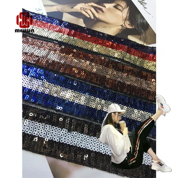 

New hot 2020 Polyester Sequined Lace Ribbon Shiny Trims Fabric Wedding Headdress DIY Accessories Sewing Garment Embellishment