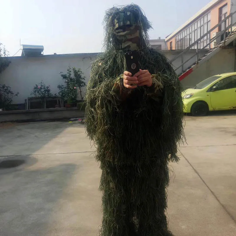 

Peace Elite Game Ghillie Suit Shooter Camouflage Takes Adult Jungle Filament Five-Piece Bird Watching Cloak