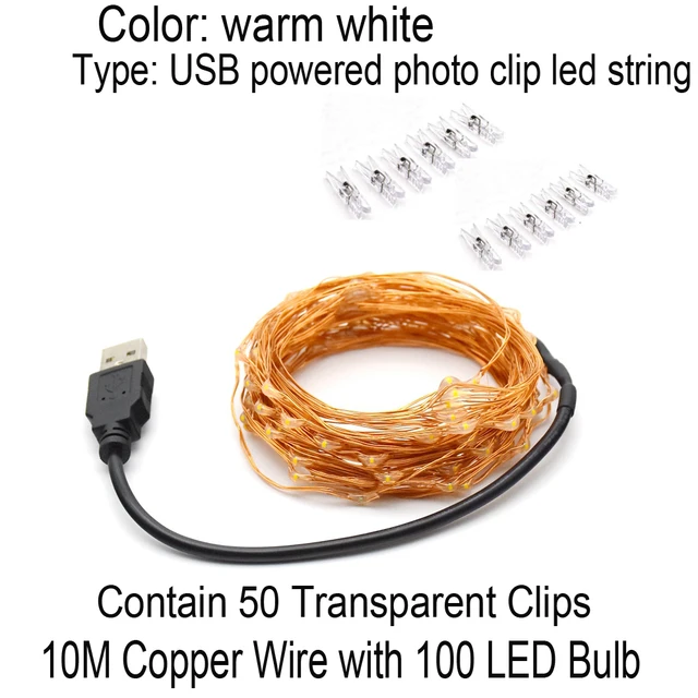 10m USB - 50clips