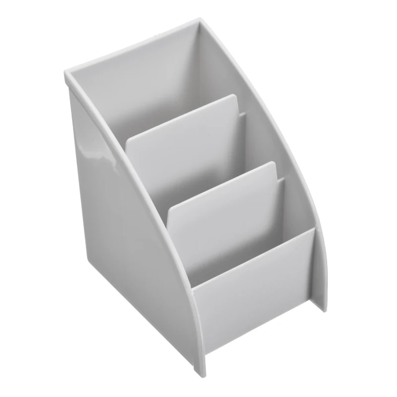 1 шт., трехцветная пластиковая настольная подставка 13x11,5x8,5 см, держатель для сотового телефона, ТВ, пульт дистанционного управления, ящики для хранения