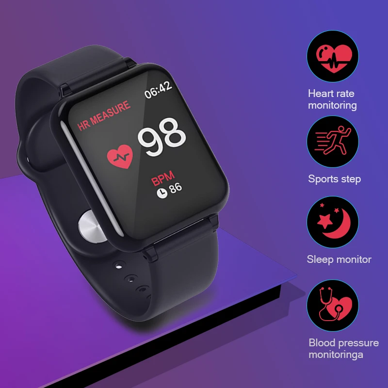 B57 Смарт-часы для женщин Montre Connectee Amazfit Verge Reloj Inteligente Hombre Mujer Makibes Fitbit | Электроника