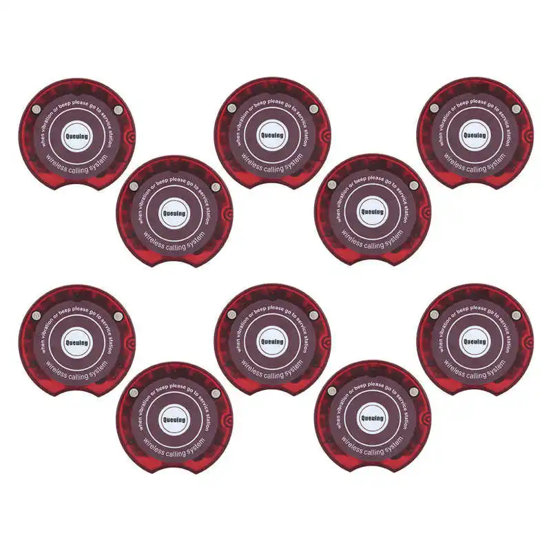 For SU-668 Pager 10 Pcs Long Distance Wireless Guest Paging Queuing System Receiver For Bar Church Nursery Rstaurant Cafe