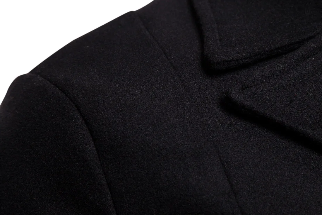 Осень и зима новые черные серые зеленые цвета S-xxl Размеры теплое Мужское пальто Длинная ветровка пальто для мужчин