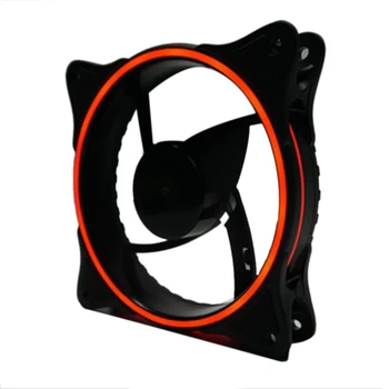 

Aurora Desktop Computer Case Cooling Fan 12cm Silent with Light Emitting Colorful Color Changing Small Aperture Host