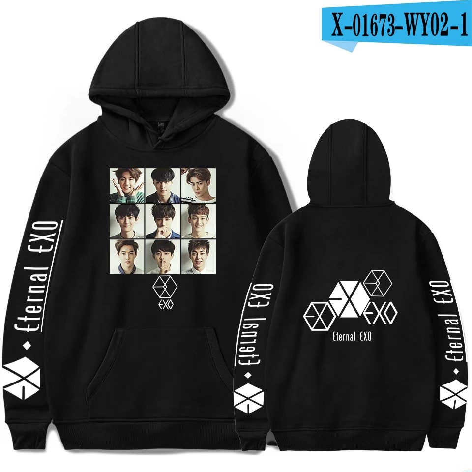 C Новое поступление EXO PLANET#5 толстовки для мужчин Повседневный пуловер уличная Толстовка Sudadera Hombre мужской EXO PLANET#5 толстовка мужские топы - Цвет: C