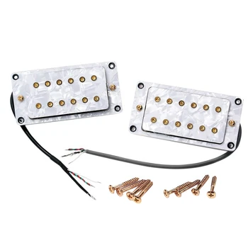 

White Pearl Humbucker Pickup Wrench Screw For Electric Guitar 2Pcs