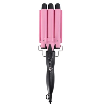 

1PC 20MM Egg Roll Head Hair Curler Portable Wavy Perm Tool Thermal Control Three Rods Hair Curler Electric Hair Curling Stick fo