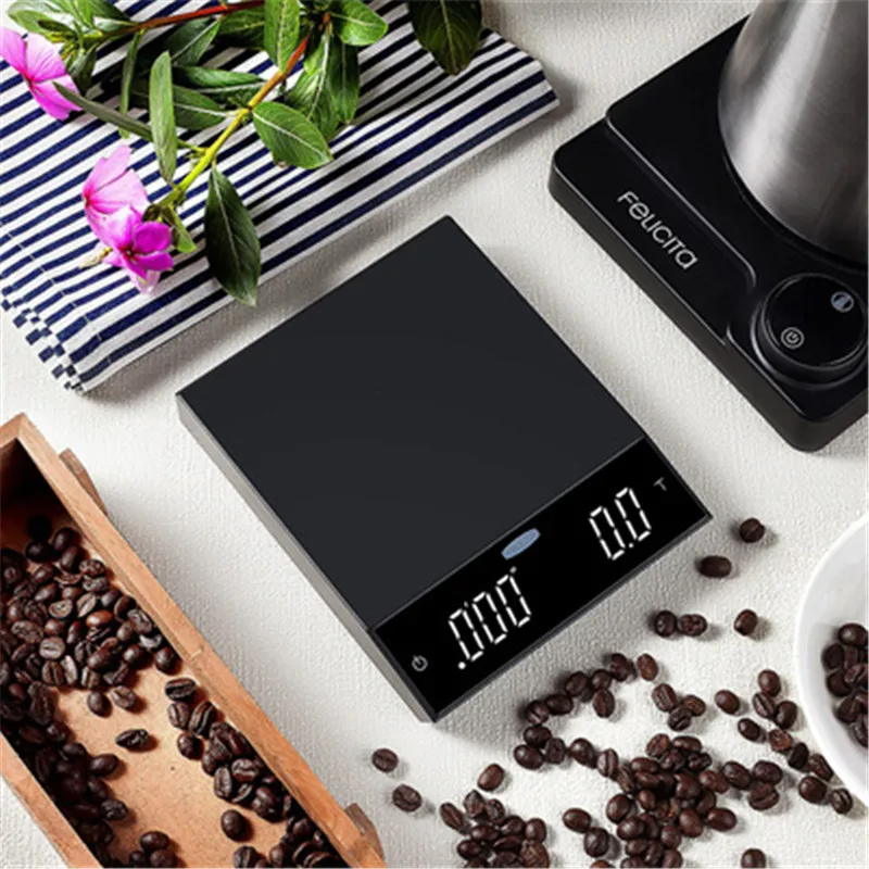 US $108.00 Felicita Incline Smart Coffee Scale With Bluetooth Usb Electronic Scale Timer Waterproof Digital Scale 2kg 01 Kitchen Scale
