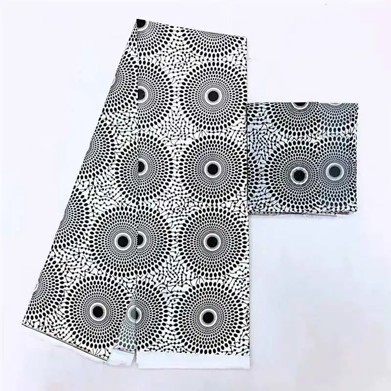 Kitenge Шелковый материал с Африканским принтом мягкие принты Анкары 2 ярда шифона 4