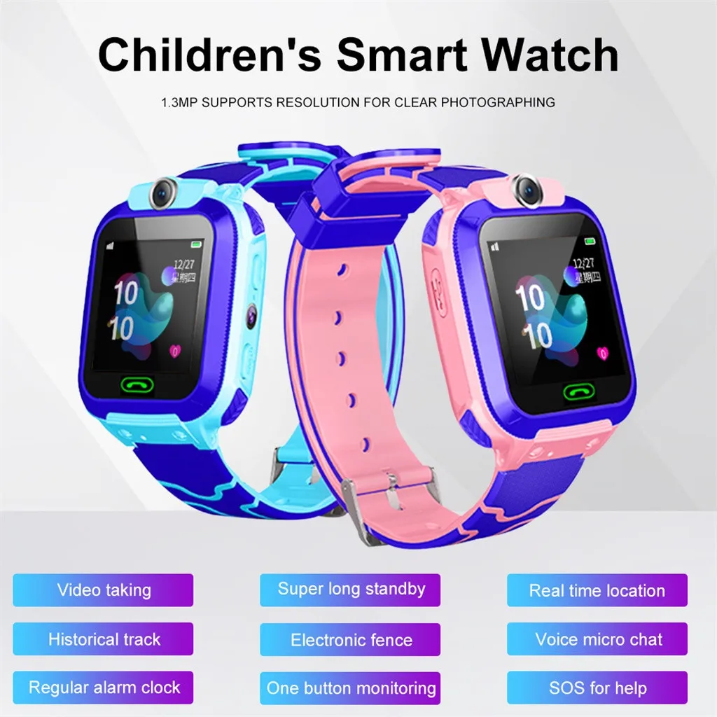  EPULA GPS Kids Smart Watch LBS Locator Tracker Smart Watch Telephone SOS Anti-Lost Waterproof Watch - 4000125457904