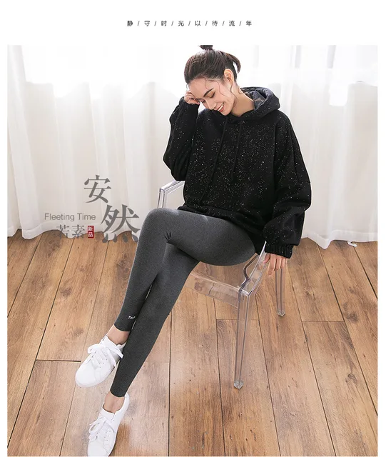 Women Leggings Cotton Thread Embroidered Leggins Ankle-length Pants Letter Leggings  Women Korean High Waist Thin Slim Trousers - Leggings - AliExpress