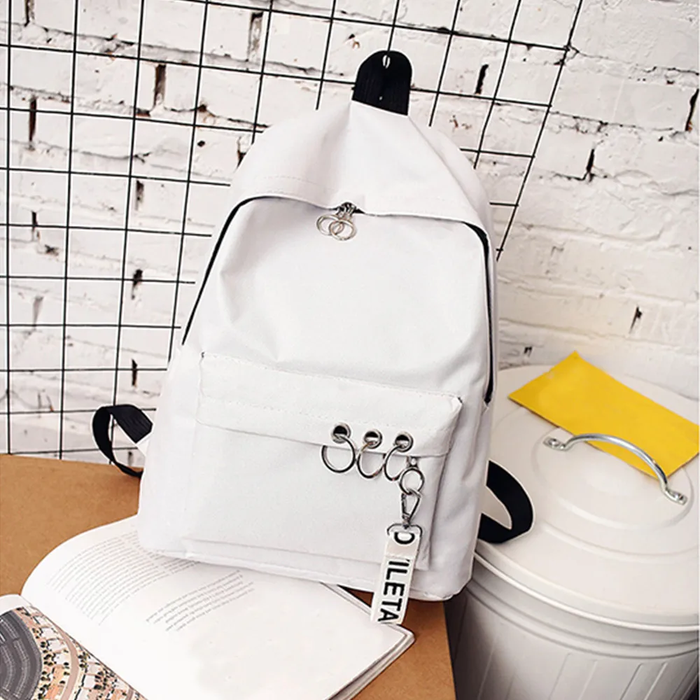 

2019 New Unisex Canvas Backpacks Reuseful Waterproof School Travel Bags for Teenagers Girls Laptop Backpacks Patchwork Backpack