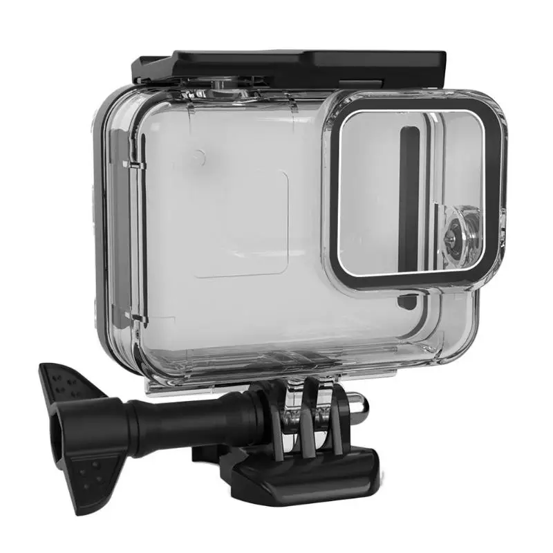 60 м водонепроницаемый чехол с зажимом 19 секций для Gopro Hero 8 аксессуары для спортивной видеокамеры черный