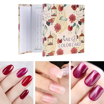 

Nail UV Gel Color Card Nail Tip Polish Display Chart Book Box Case Manicure Tool