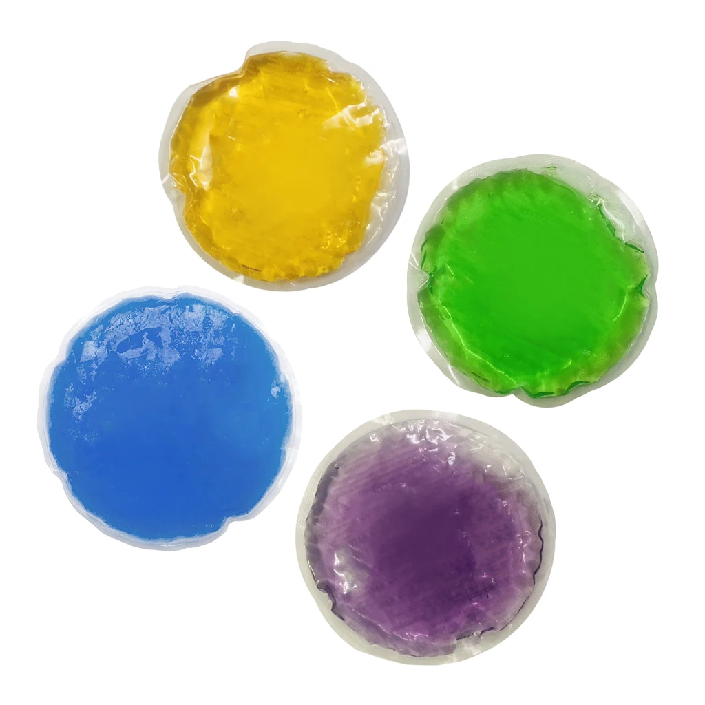 Round Reusable Comfort Gel Ice Pack Hot & Cold Bag Help Reduce The Swelling
