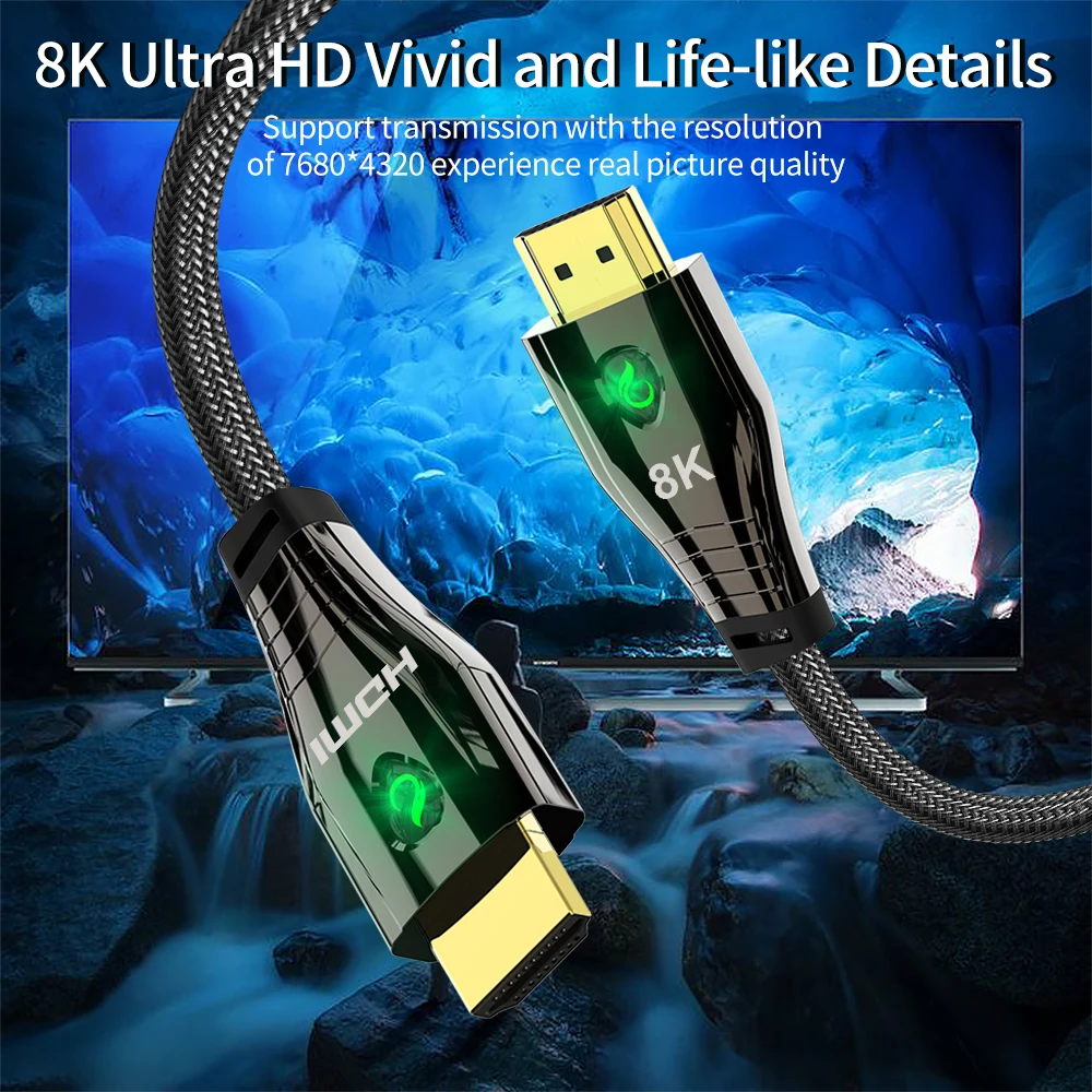  8K @ 60Hz 4K @ 120Hz HDMI 2.1 ̺ UHD HDR 48Gbps ̺ Ycbcr4:4:4 ȯ PS4 Hdtv Ϳ