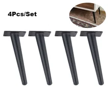 4 шт. мебель футов 20 см металлический конический стол диван шкаф ножки шкаф Кофе Чай барные стулья ноги с монтажными винтами