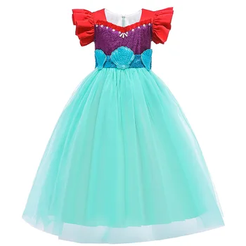 

2020 new girls' dresses Halloween costumes children's costumes mermaid princess dress