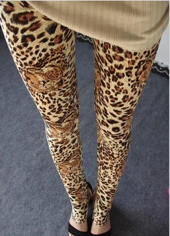 YSDNCHI Leopard Printing Leggins Women Pants 2021 Fashion Slim High Waist Elasticity Gym Fitness Sexy Push Up Leggins ribbed leggings Leggings