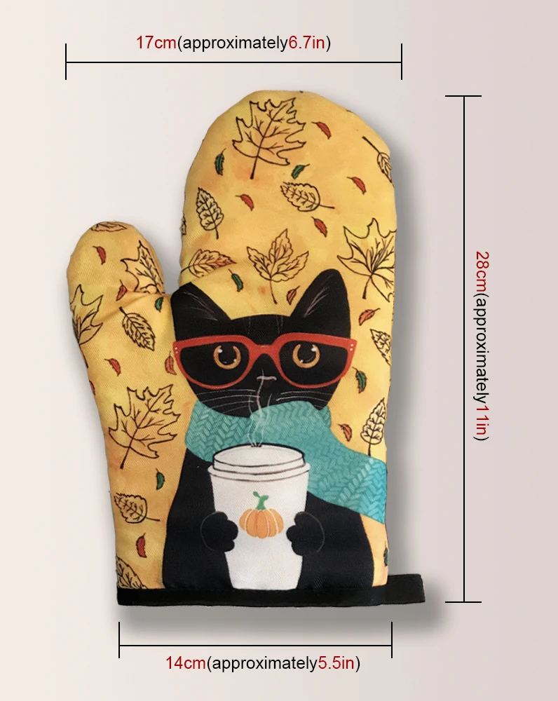 Cartoon bunny pattern Baking Gloves Insulation Mat Microwave Oven Cooking Mitts Nordic Baking Potholders Kitchen Accessories silicone oven mitts kitchen gloves silicone oven gloves cotton pot holders