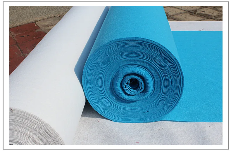 Suzhou Manufacturers Wholesale Blue Rug Disposable Marriage Non-woven Carpet Exhibition Opening Celebration Thick Rug