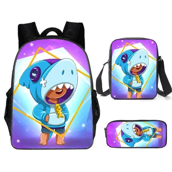 

Hot games hero Mochilas figure model cartoon figure Spike Shelly Leon backpack school bag Soft Harmless kids Birthday Gift