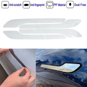 

2Pcs Car Door Handles Protection Film Anti-scratch Anti-fingerprint PPF For Tesla Model 3