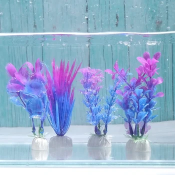 

Aquarium Artificial Aquatic Weeds Plants Fish Tank Grass Ornament Plastic Landscape Making Water Plant DIY Aquarium Decor Gift