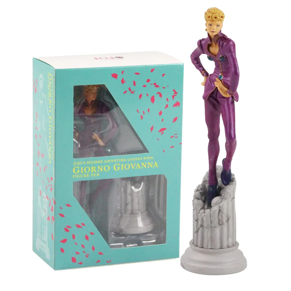19 см Adventure Золотой ветер фигурку Giorno Giovanna аниме Рисунок шариковая ручка PVC Моделя