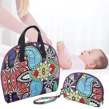 

2pcs/set Portable Foldable Nappy Changing Mat Waterproof Diaper Baby Changing Kit Home Travel Outside storage bag Baby Floor Mat
